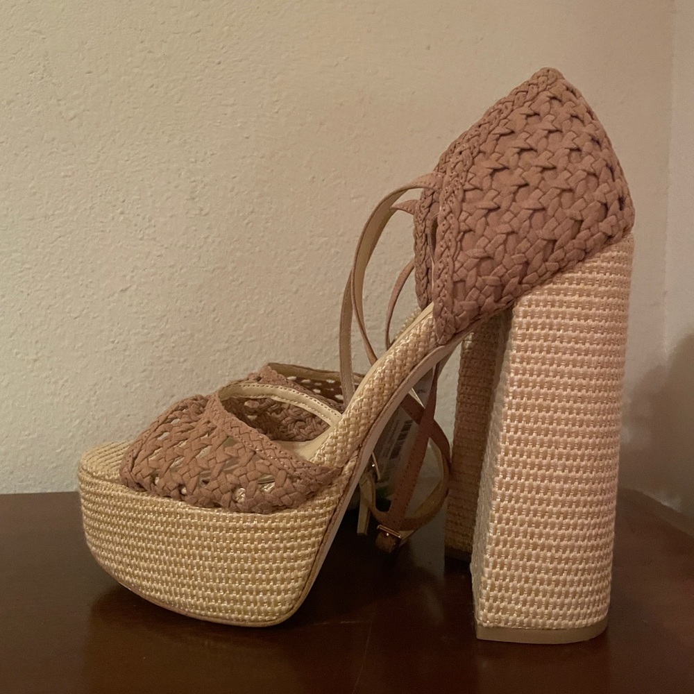 Jessica Simpson Aditi Platform Sandals Natural Color - Picture 3 of 8